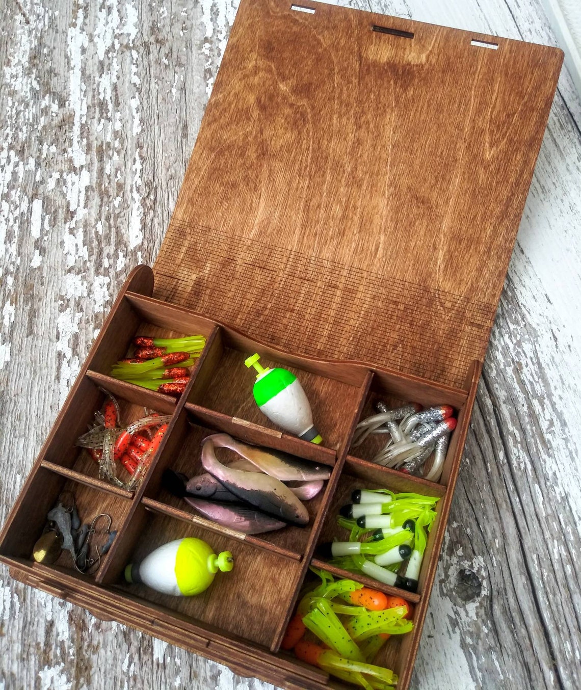 Personalized Crappie Jig Box Jig Box Mini Tackle Box Etsy