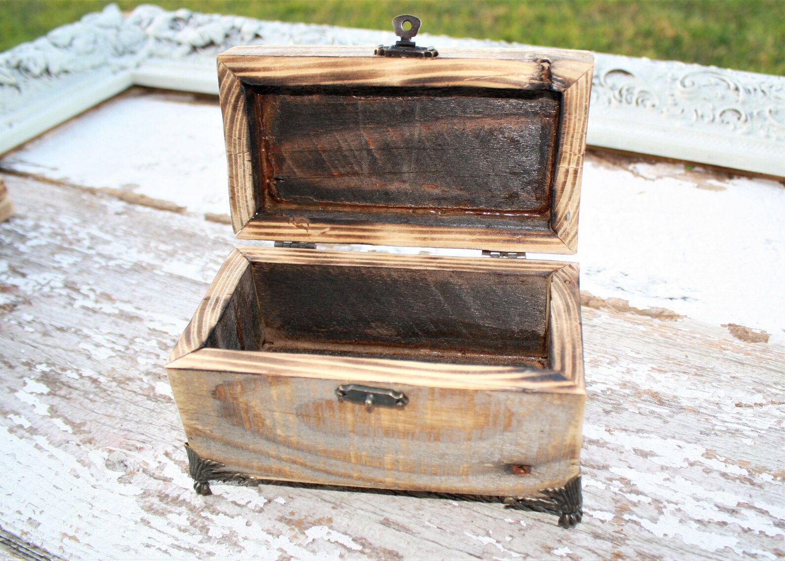 Handmade Reclaimed Wood Box Fathers Day Gift Pallet Wood Etsy