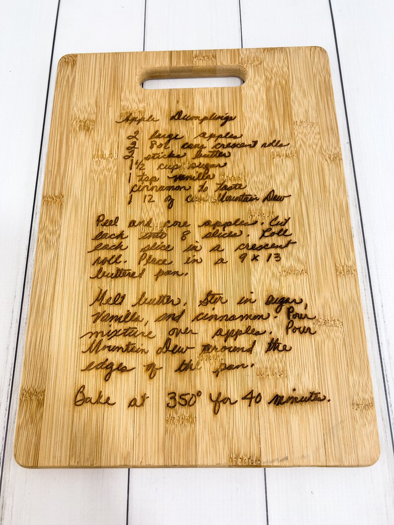 Custom Handwritten Recipe Cutting Board for Mom Personalized Etsy Australia
