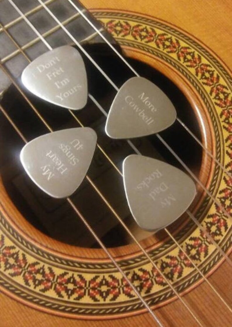 Custom Engraved Guitar Pick Personalized Guitar Pick Etsy