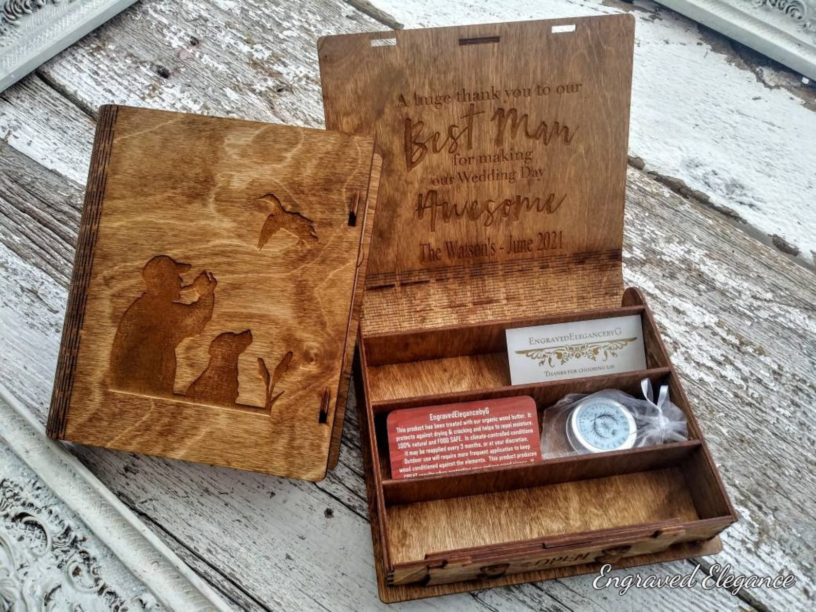 Personalized Duck Call Box Duck Hunter Box Hunting Gear Etsy