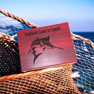 Personalized Mini Tackle Box | Custom Jig Box |  Fishing Gear | Outdoor | Christmas | Gift for Dad, Son, Fishing