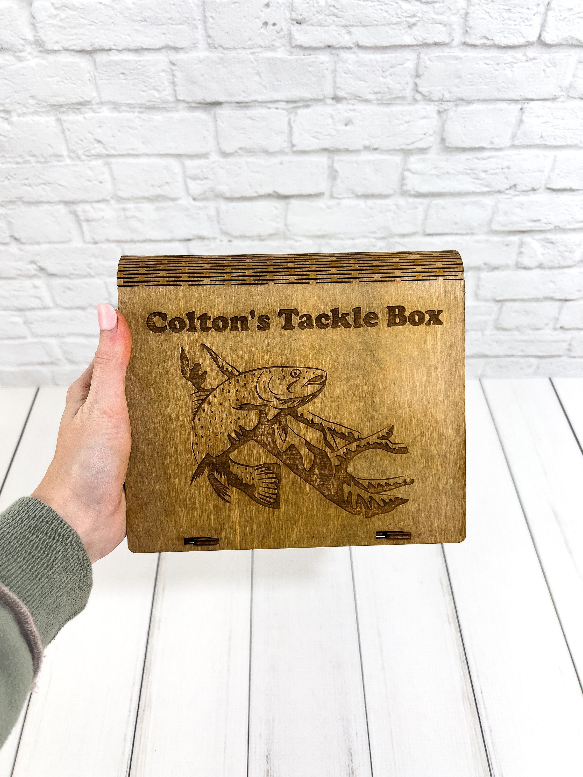 Personalized Trout Fly Box Fly Box Mini Tackle Box Fly Etsy