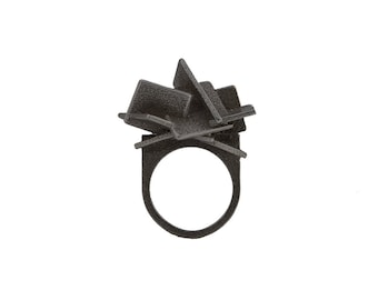 ZiPlane 3d print jewelry,3d print ring,contemporary jewelry,wearable architecture,architectural jewelry,3d printed ring,3dprint jewelry
