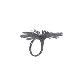 Acropora Flower Ring, 3d print jewelry,3d print ring,contemporary jewelry,wearable art,generative jewelry, 3d printed ring, 3dprint jewelry