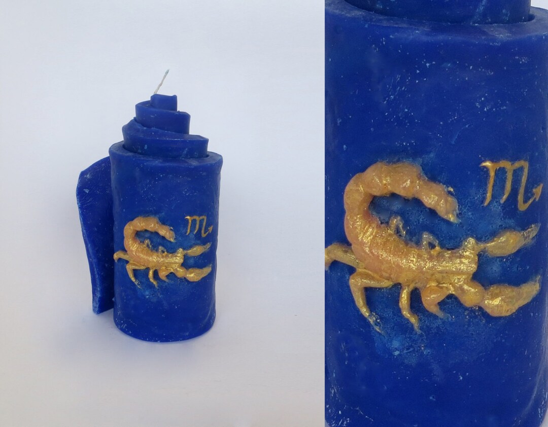 Zodiac Candle Scorpio Decorative Candle Candles Artistic Etsy