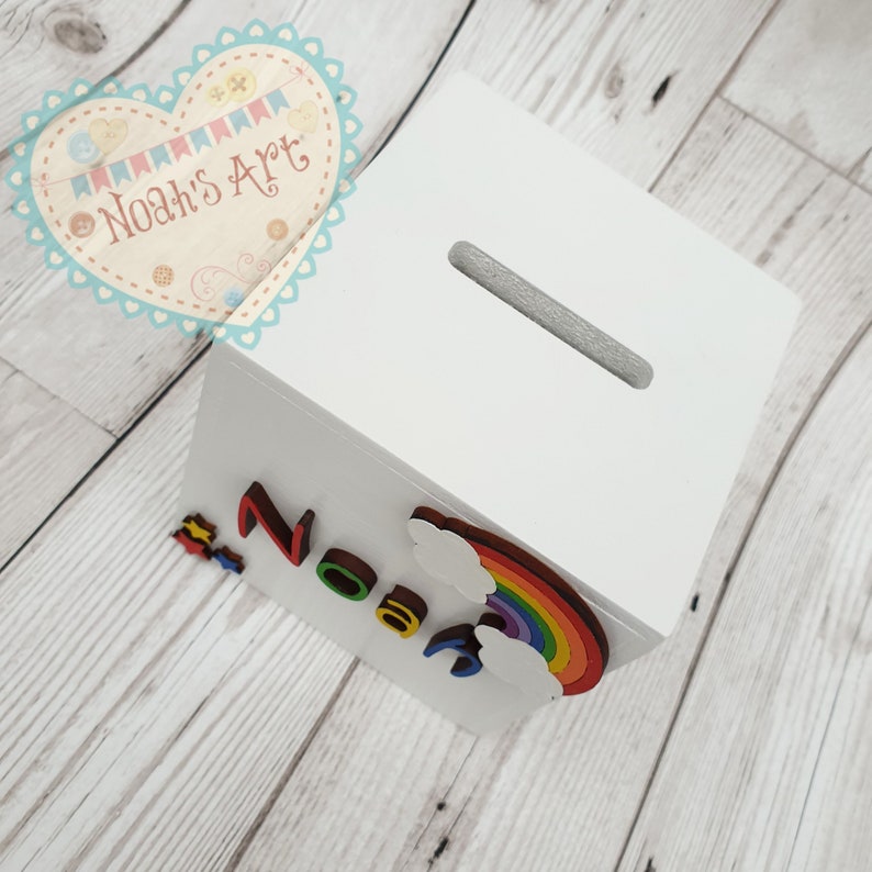 Children's Money Box Childrens Saving Box Personalised Etsy