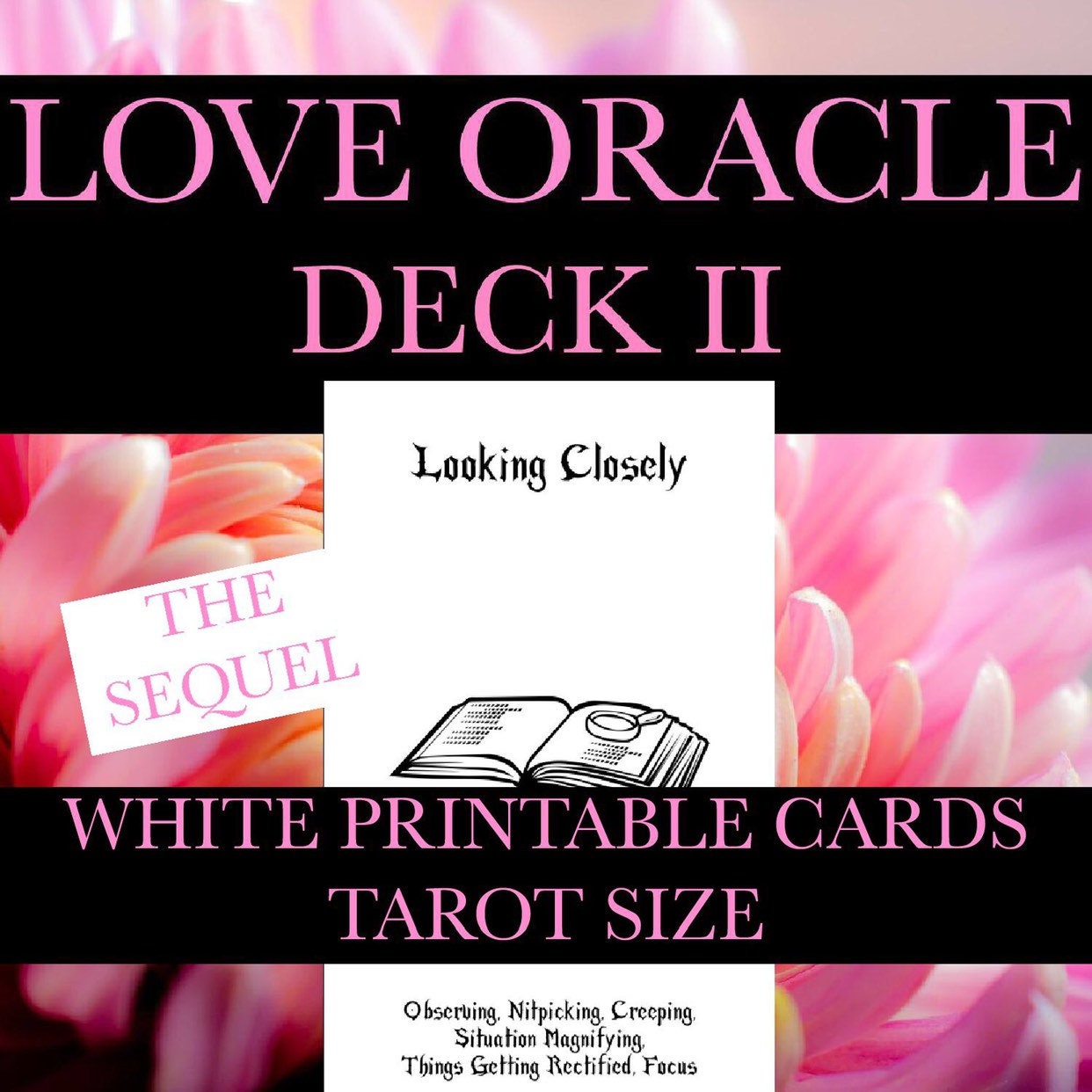 Printable Love Oracle Deck Ii Pdf 54 Tarot Sized Cards Tarot Etsy
