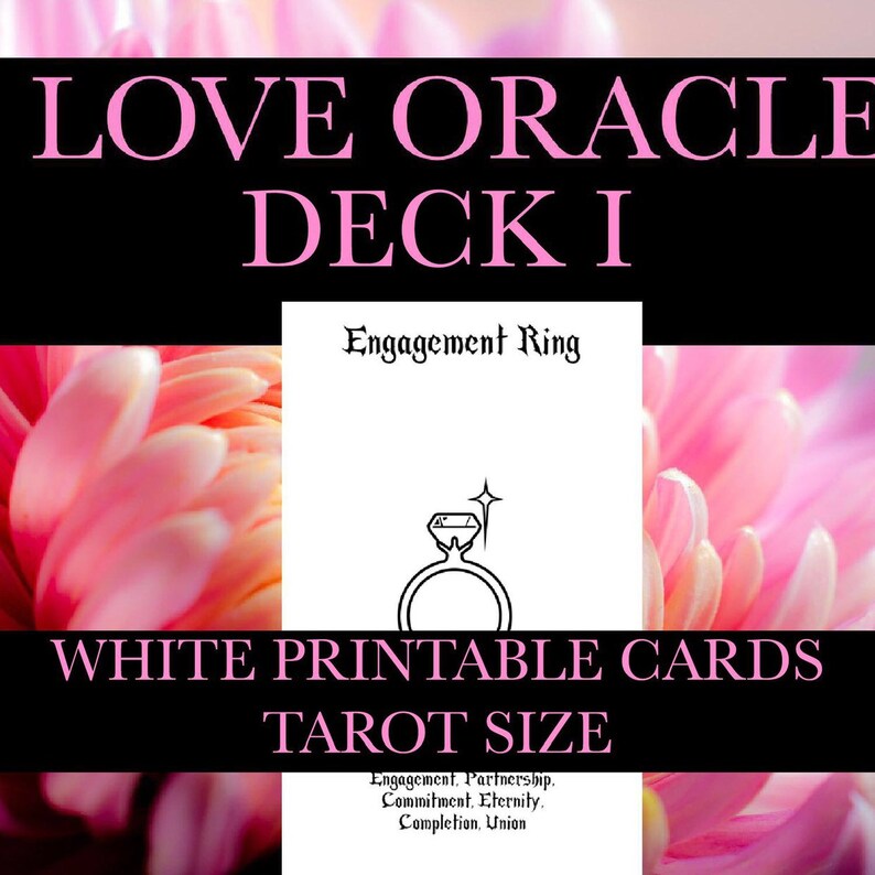 Printable Appreciate Oracle Playing cards I: Tarot Playing cards Sized White PDF Deck Dual Flame Soulmate Romance Rationalization Readings graphic about Printable Oracle Cards identified as Printable Enjoy Oracle Playing cards I: Tarot Playing cards Sized White PDF Deck Dual Flame Soulmate Romance Explanation Readings