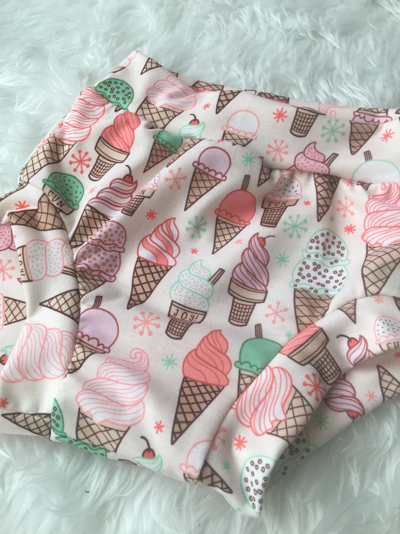 Ice cream shorts diaper cover bloomer shorts baby bloomers toddler shorts baby girl shorts baby shorts bloomers