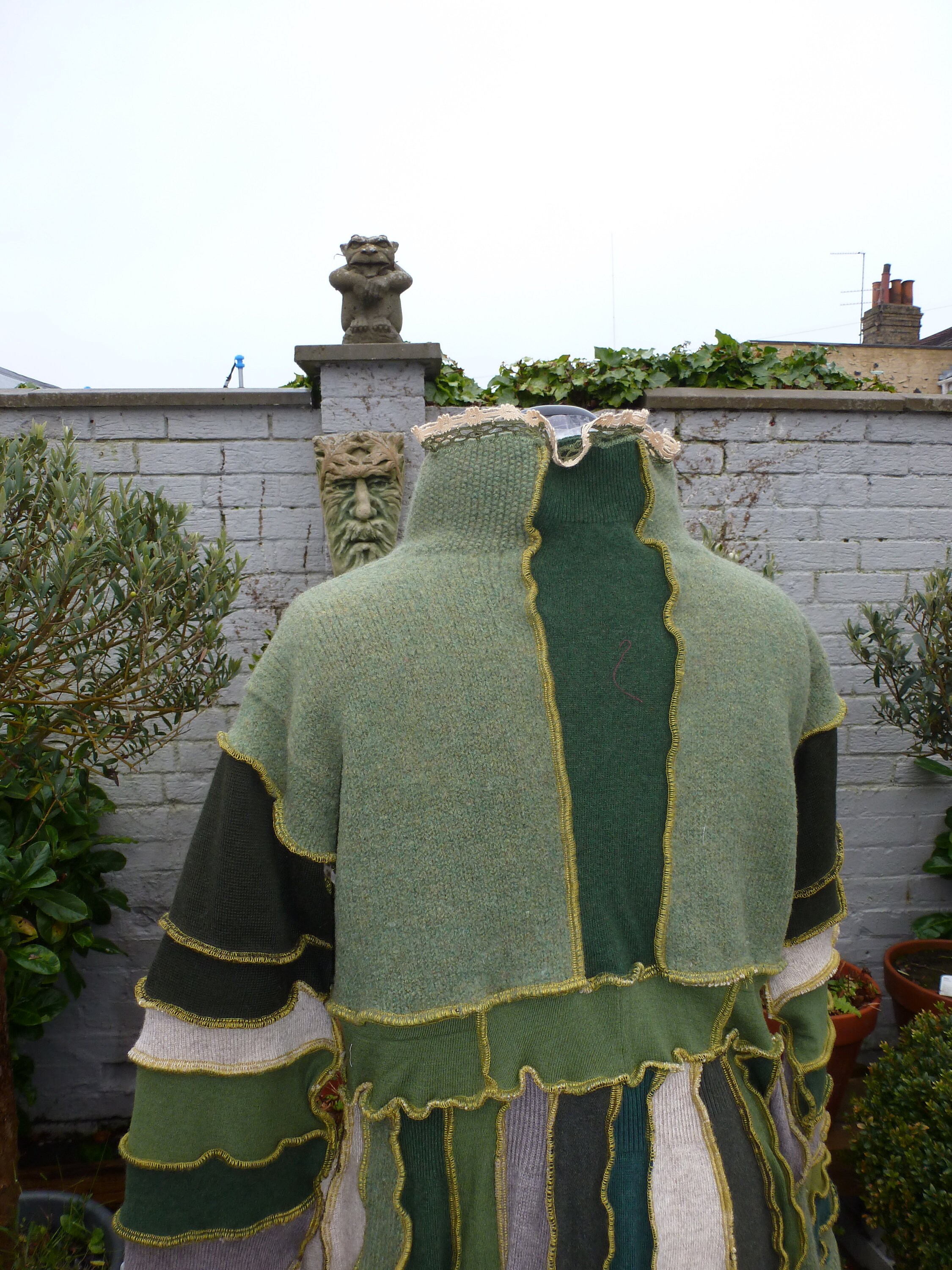 Felted Wool Coat. Green Elf Coat. Upcycled Clothing. Recycled Etsy UK