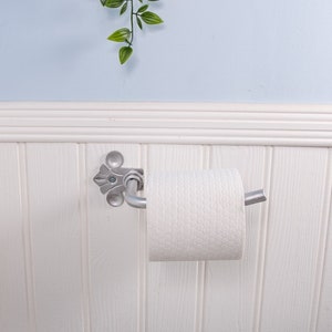 Toilet Roll Holder Vintage Toilet Paper Holder Silver Farmhouse