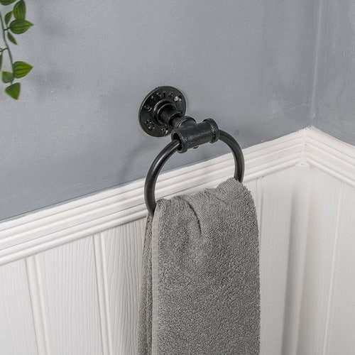 Industrial Towel Rail Vintage Towel Bar Towel Holder - Etsy