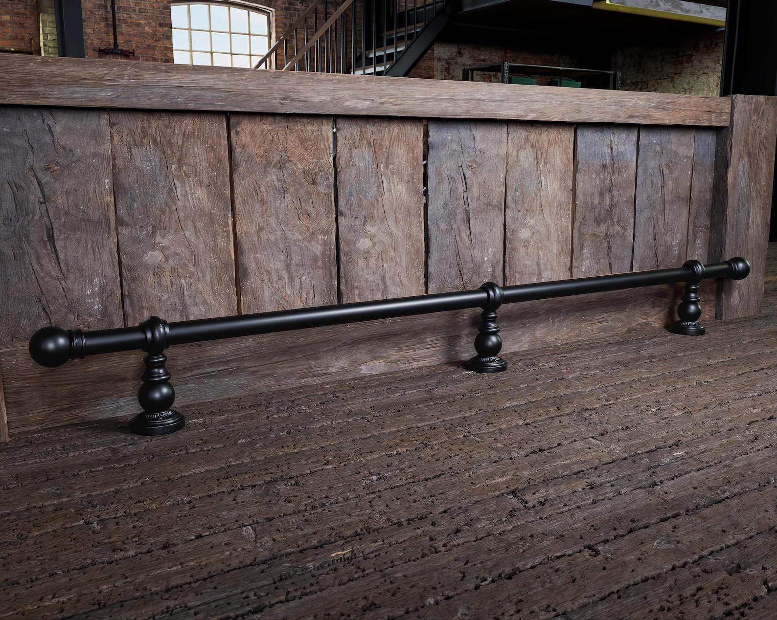 Industrial Style Bar Foot Rail Black Home Bar Foot Rail Kitchen Island ...