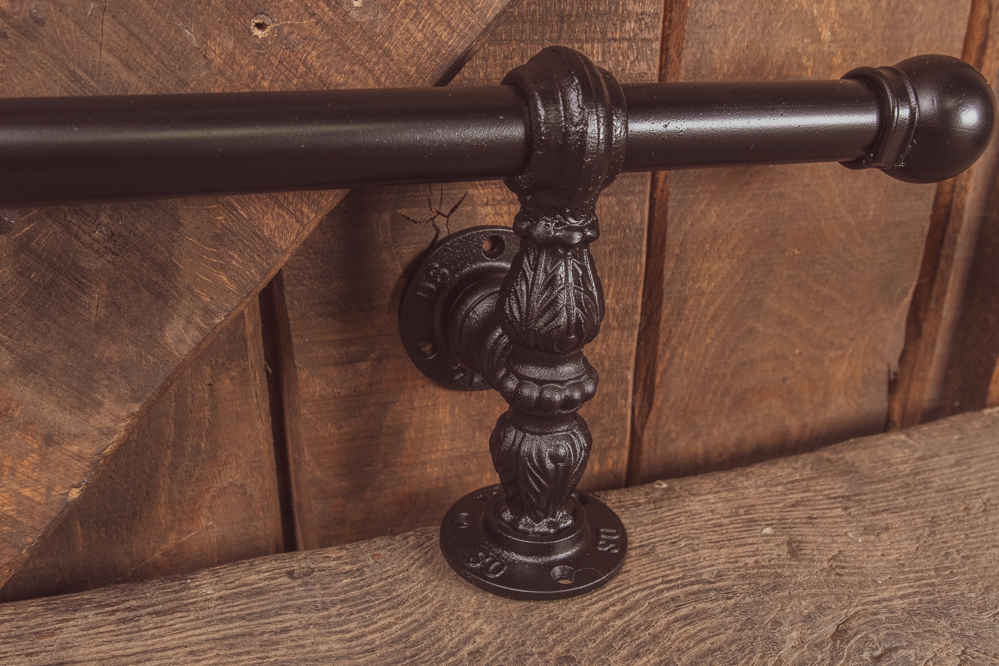 Industrial style bar foot rail Black home bar foot rail Etsy