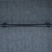 Black Metal Curtain Rail Wrought Iron Wall Mounted Vintage Curtain Rod ...
