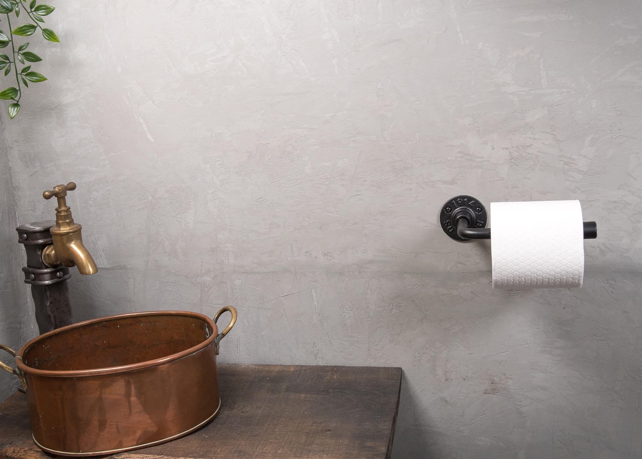 Elibbren Industrieller Toilettenpapierhalter Mit Rustikalem