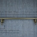 Metal Curtain Rail Aged Brass Wrought Iron Wall Mounted Vintage Curtain ...
