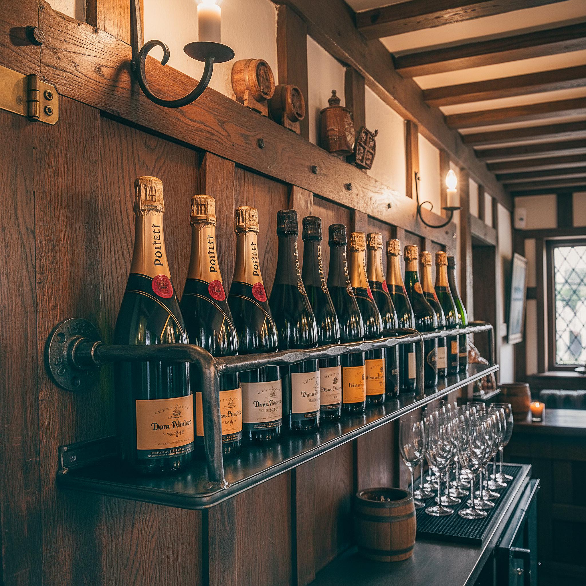 Casier À Vin Industriel | Fixé Au Mur Armoire Boissons Bar Étagère Industrielle En Métal