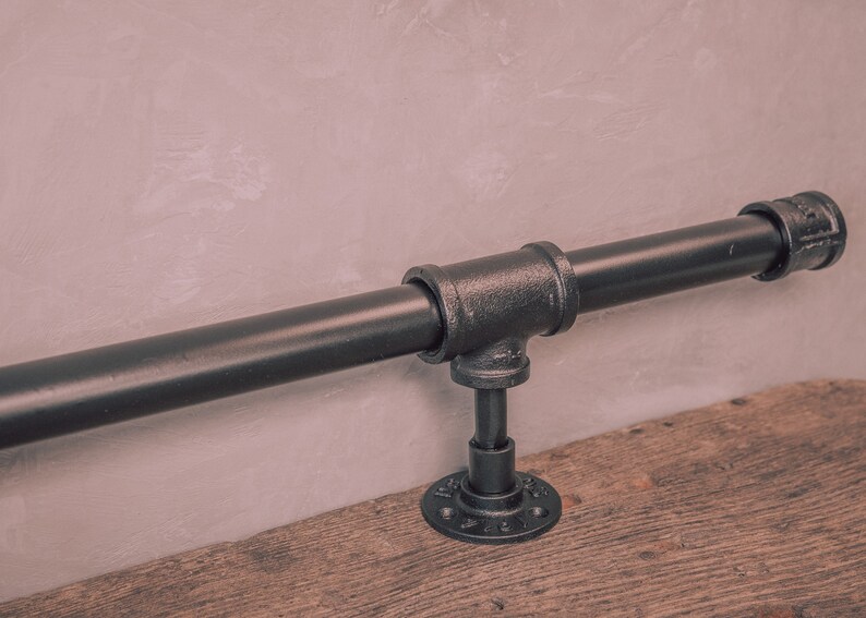 Industrial Foot Rail Black Home Bar Foot Rail Kitchen Island Etsy UK