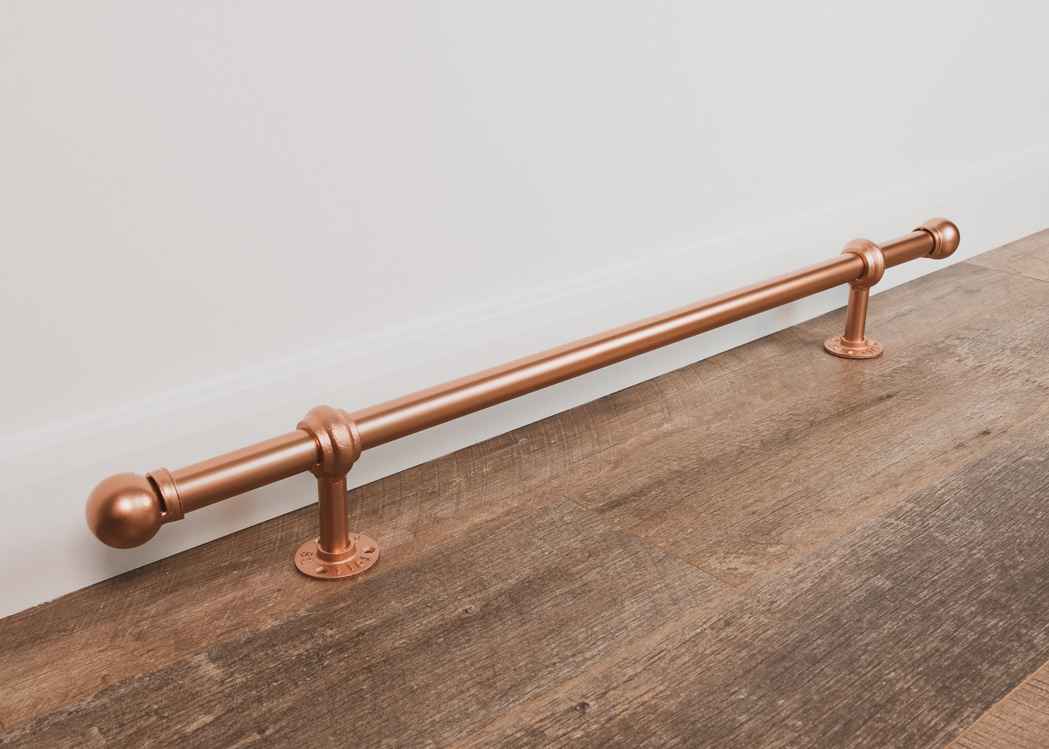 Industrial foot rail copper home bar foot rail Kitchen island Etsy