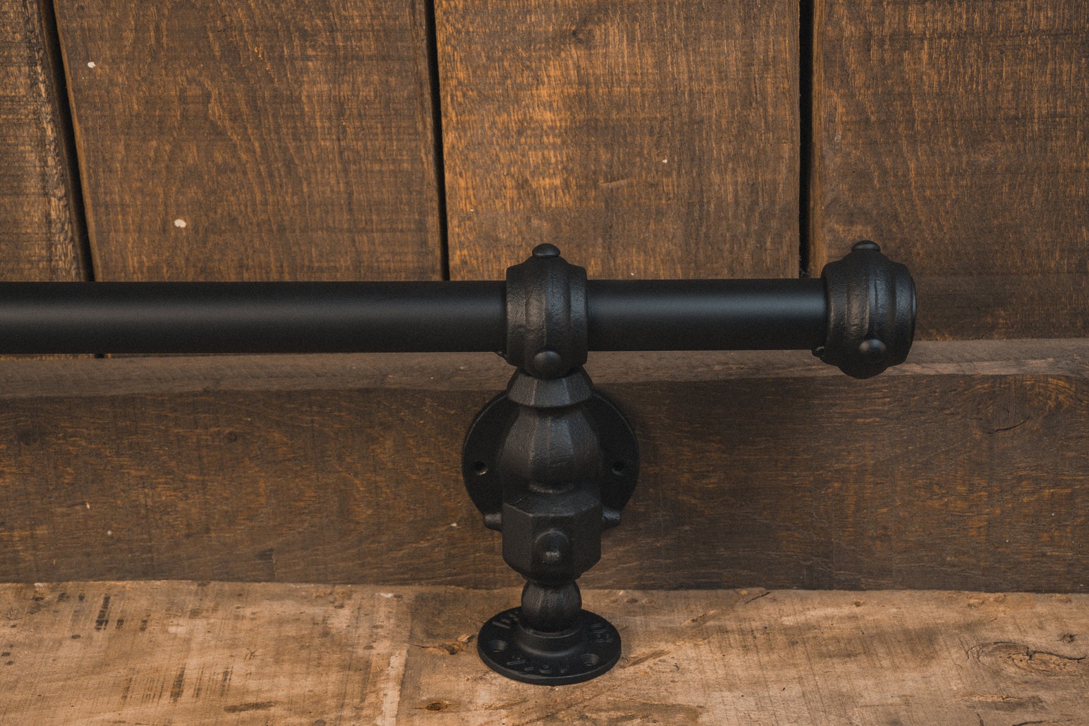 Industrial foot rail Black home bar foot rail Kitchen island Etsy