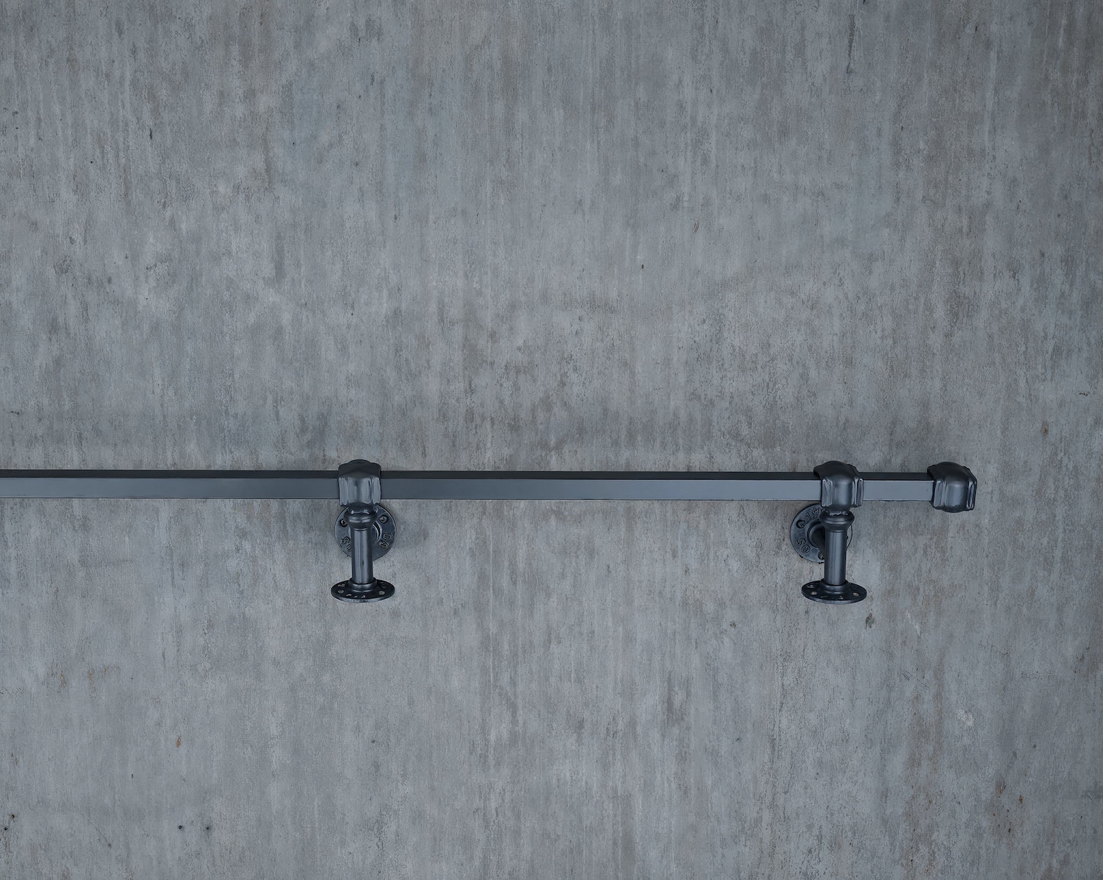 Industrial Foot Rail Black Wrought Iron Home Bar Foot Rail Kitchen ...