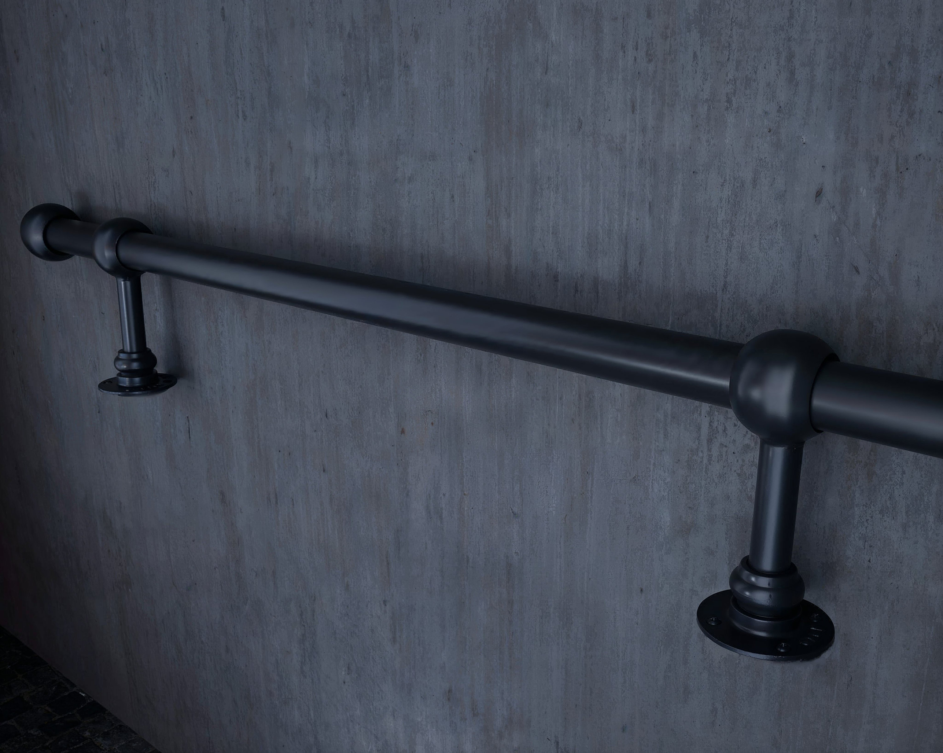 Industrial Foot Rail Black Heavy Duty Home Bar Foot Rail Kitchen Island ...