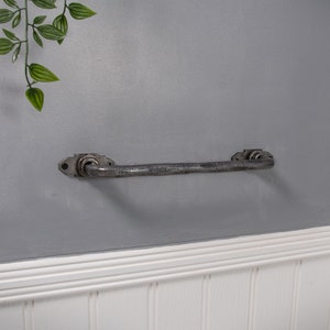 industrial towel rail vintage towel bar towel holder Cast iron towel bar image 4