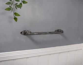 industrial towel rail wrought iron vintage towel bar holder Cast iron towel bar Industrial towel rack Vintage Barn