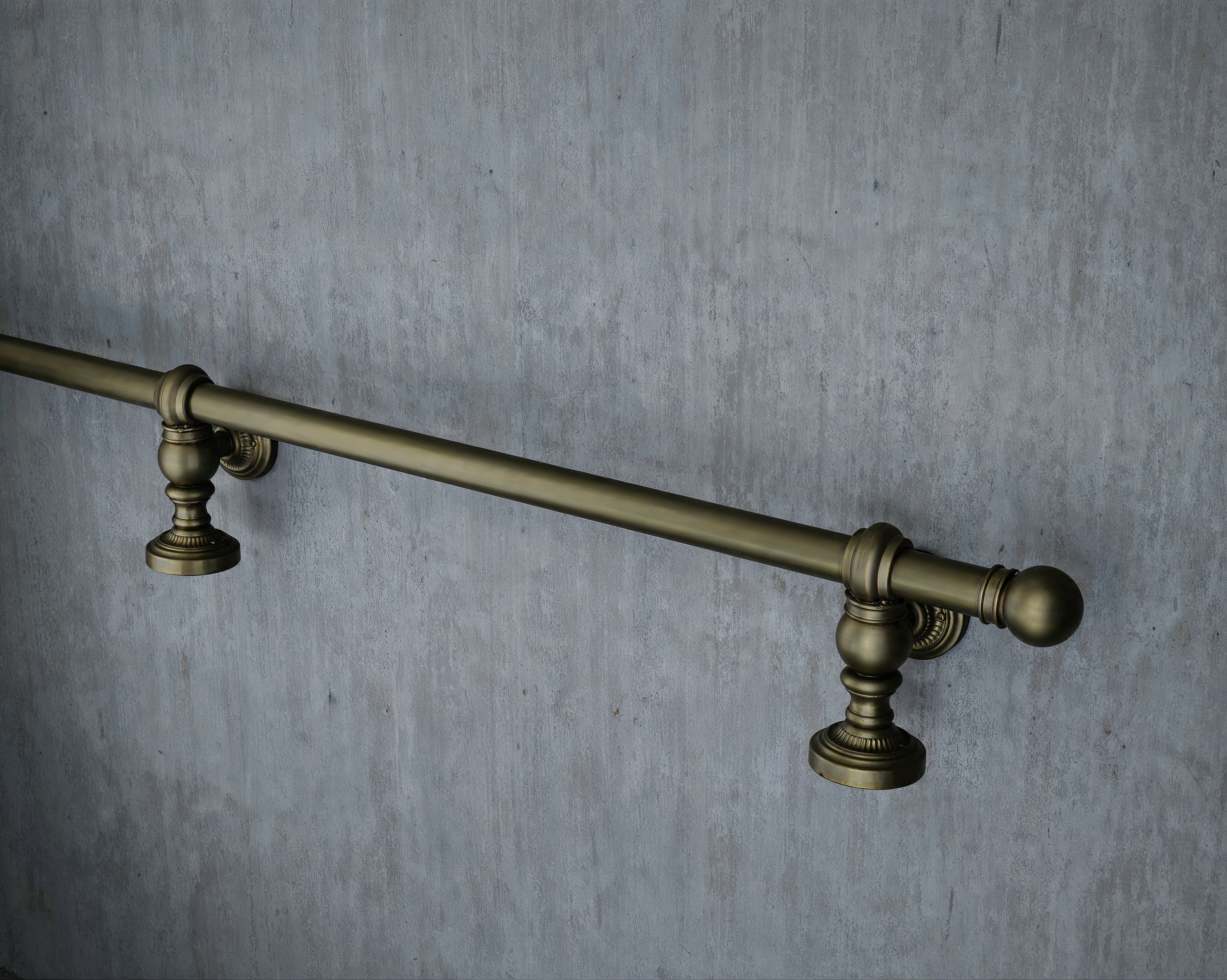 Industrial Foot Rail Aged Brass Home Bar Foot Rail Kitchen Island Foot ...
