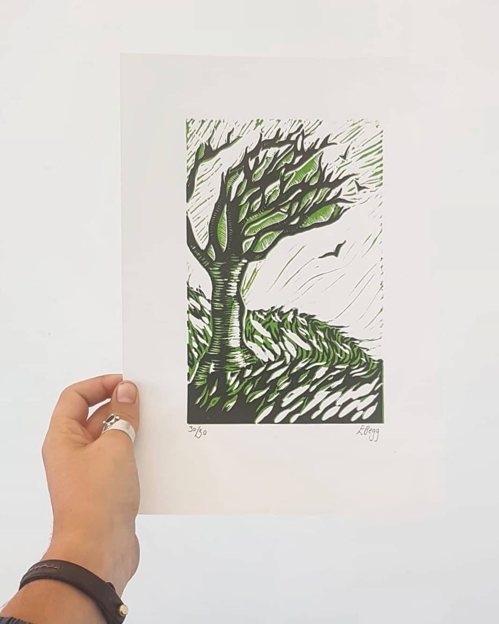 Tree Limited Edition Lino Cut Print Etsy