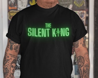 Necron Shirt for Tabletop Gamers - The Silent King in Neon Green