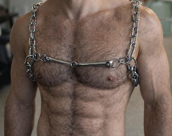 The Stallion Harness - Metal Chain