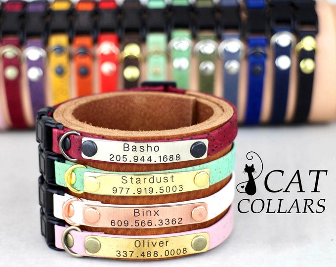 Cat collar - breakaway cat collar - cat collar personalize breakaway - kitten collar