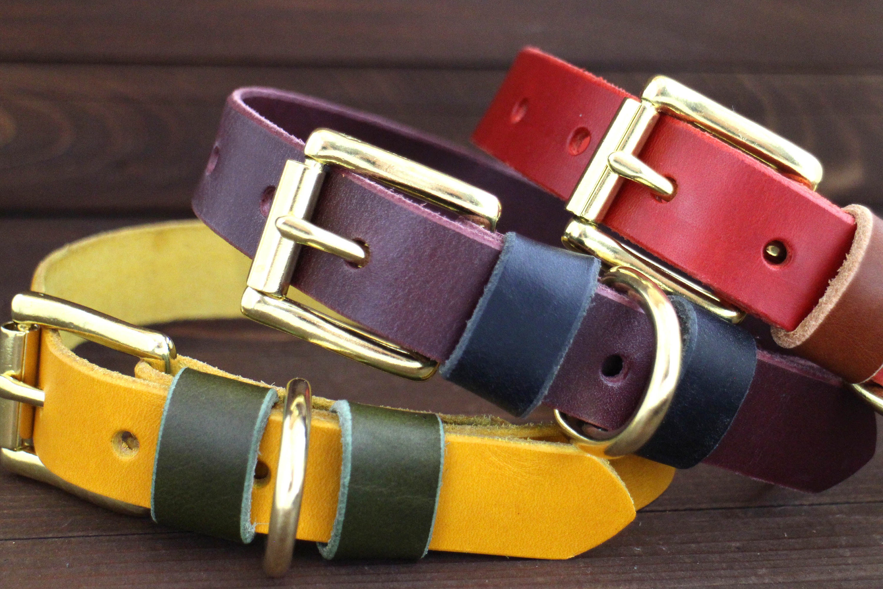 Dog Collar Leather Dog Collar FREE ID TAG Handmade Leather Etsy Canada