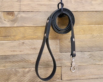 Dog leash, Handmade leather leash, Raven leather dog leash, Leash, Custom leash, Pet gift, Black leash, Pet gift, Dog supplies, Sturdy leash