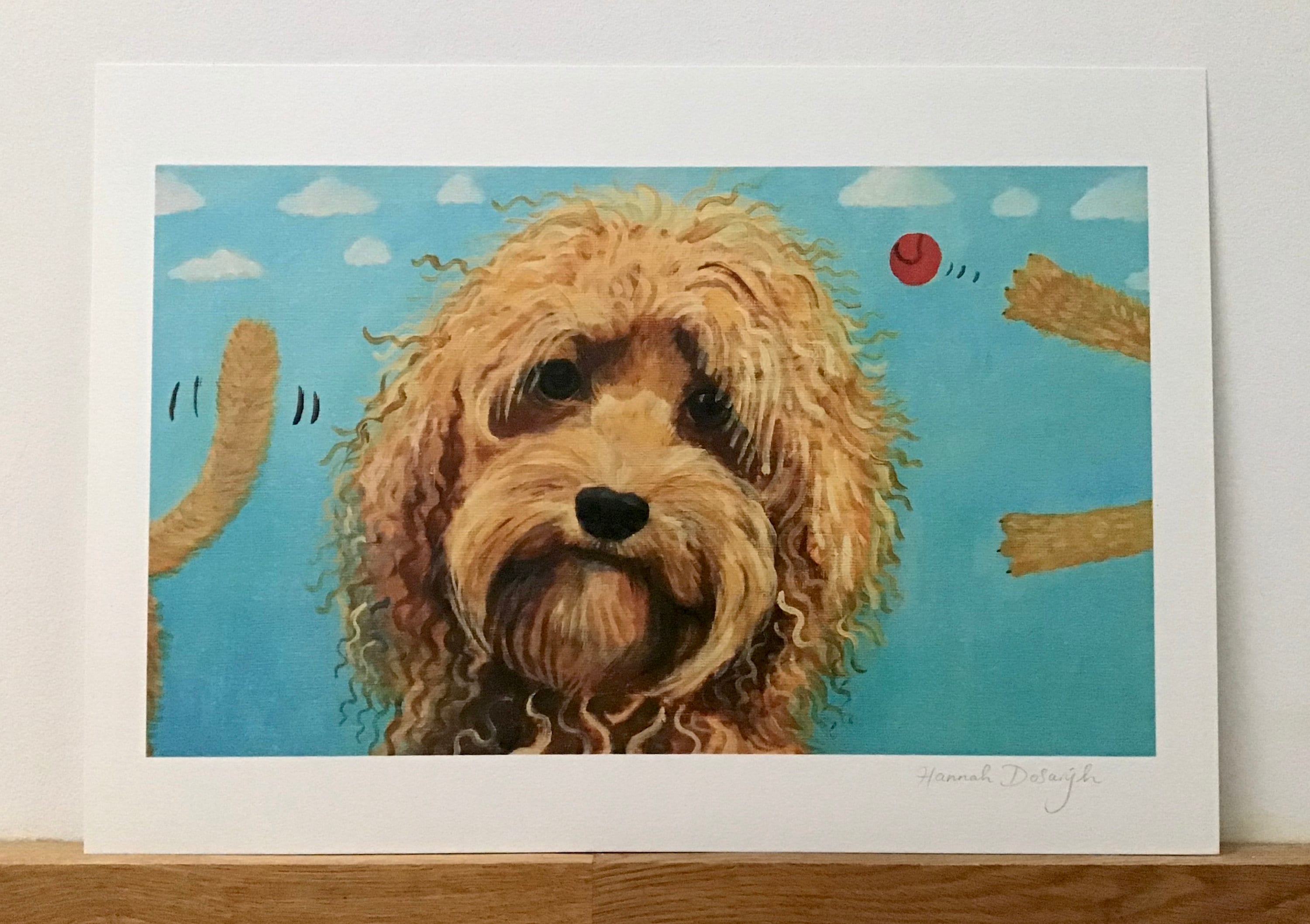 コッカープー犬のプリントウォールアート - Etsy 日本, image size:3000x2117