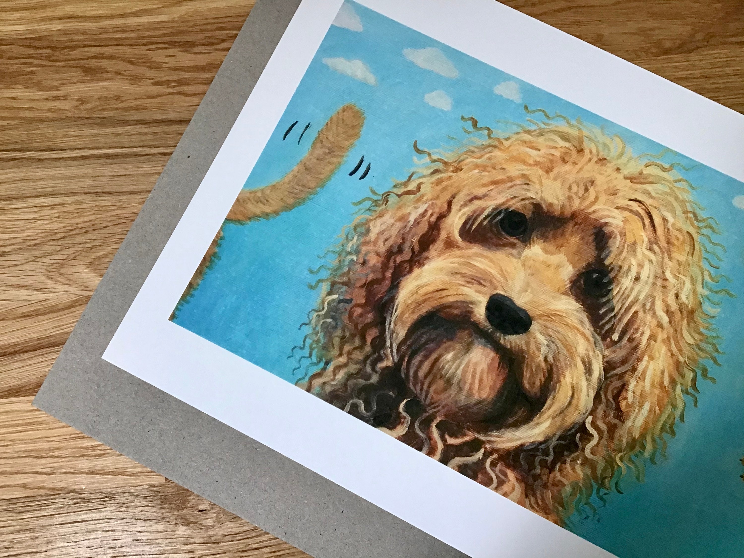 コッカープー犬のプリントウォールアート - Etsy 日本, image size:3000x2250