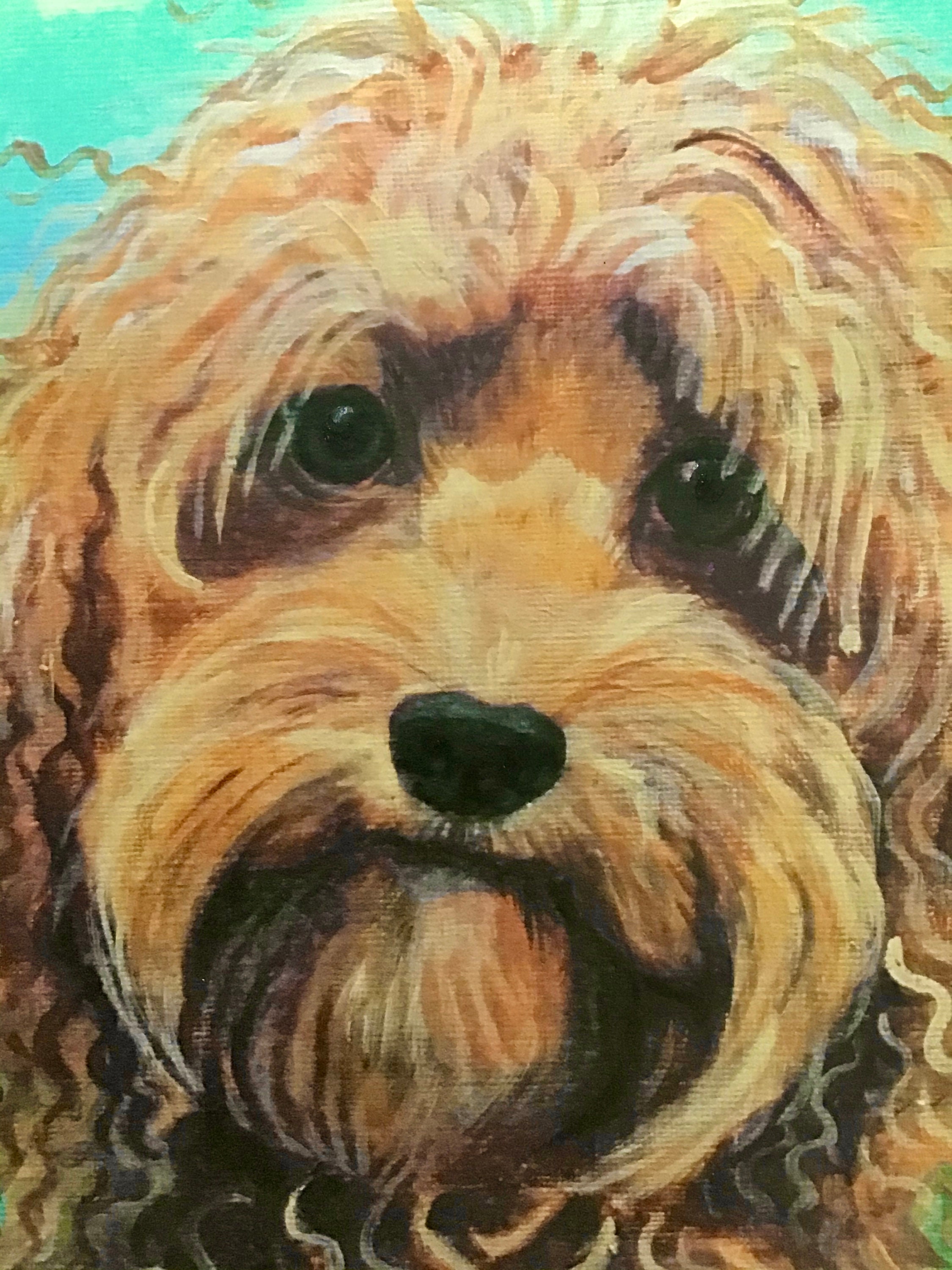 コッカープー犬のプリントウォールアート - Etsy 日本, image size:2250x3000