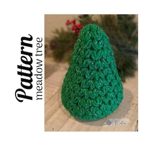 Crochet Pattern, Crochet Meadow Tree PATTERN, Crochet Christmas, Crochet Tree Decor, Ltkcuties, Crochet, DIGITAL DOWNLOAD