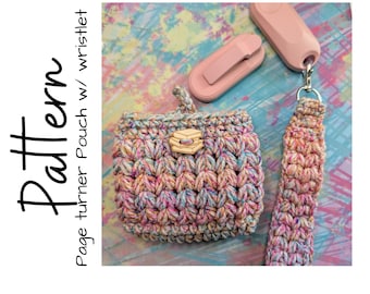 Crochet Kindle Page Turner Pouch & Wristlet Pattern, Ltkcuties, Crochet Pattern, Digital download only