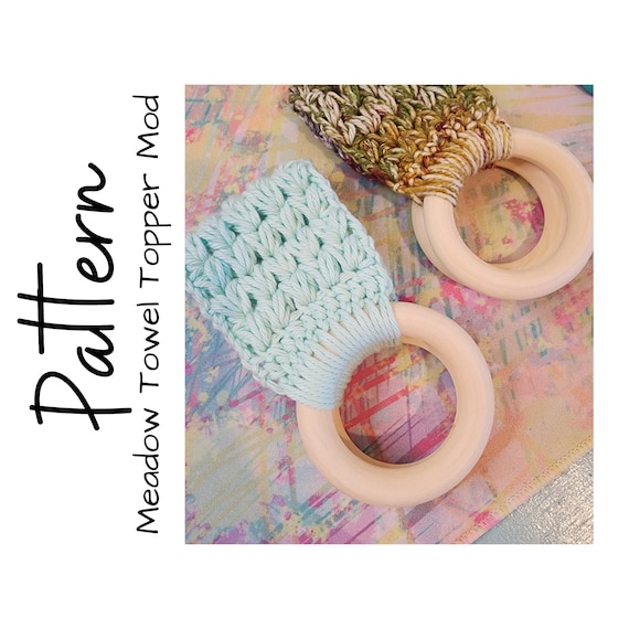 Crochet Pattern, Crochet Towel Topper, Crochet Meadow Towel Topper Mod, Ltkcuties, Digital Download Only, Crochet Kitchen, Crochet Decor