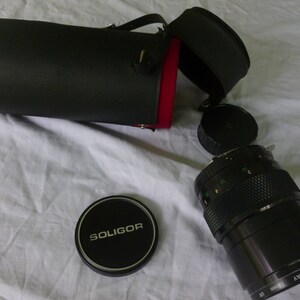 Vintage Soligor Zoom Lens 1-135mm and Case