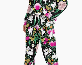Ladies Bull Terrier Print Pyjamas (more patterns available)
