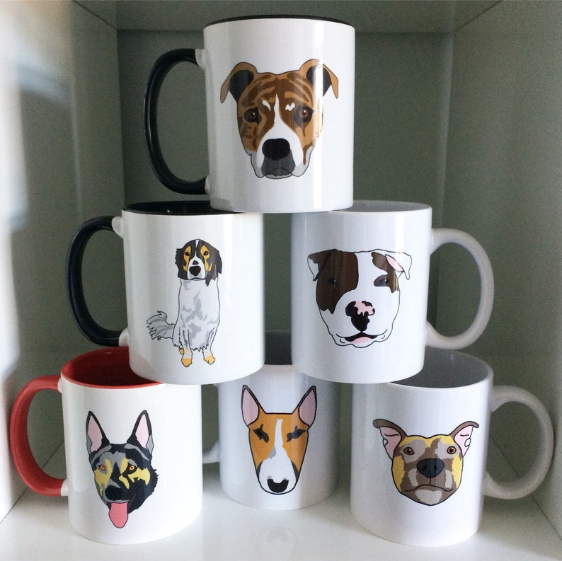 Custom Pet Portrait Mug Etsy