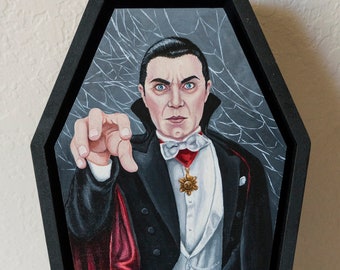 Dracula (Bela Lugosi)- original painting framed