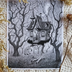 Baba Yaga&#39;s House - print