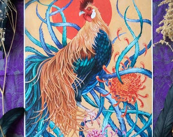The Onagadori- print