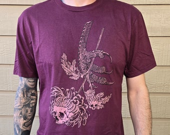 The Giver- t shirt in Plum